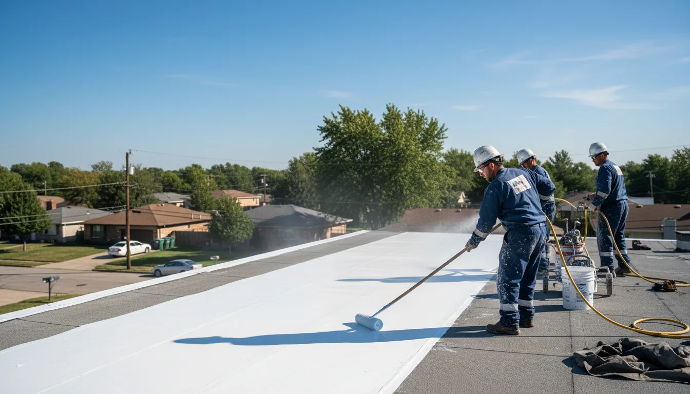Commercial roof coating in Lowell, MI near me